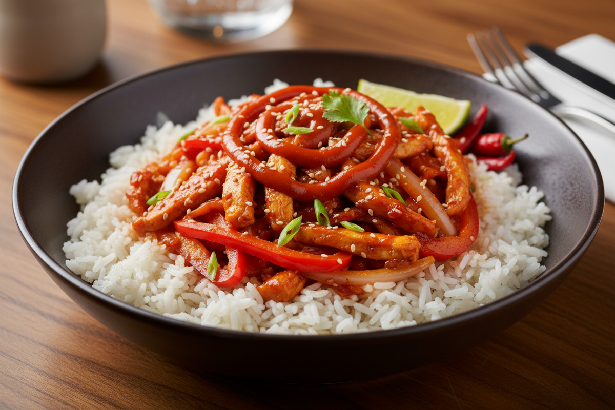 Spicy Sriracha Chicken Stir Fry: A Quick Meal with Bold Flavour