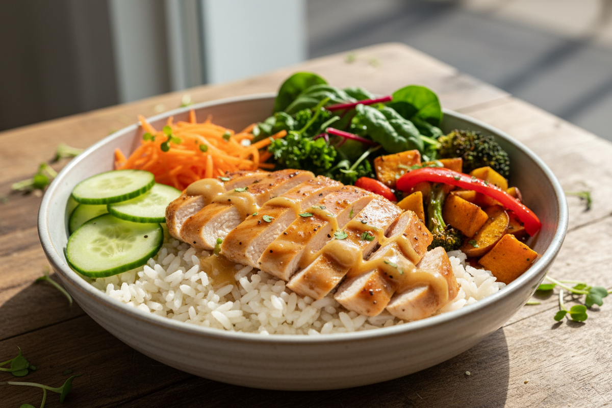 Honey Dijon Chicken Bowl: A Simple Meal with Bold Flavor