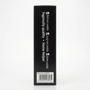 Side view of Spa Collection Storage Rack box showing room compatibility and barcode