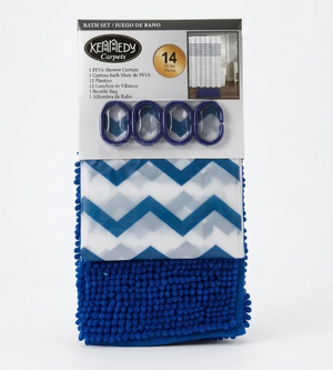 BathSet Kennedy Home Collection Dark Blue