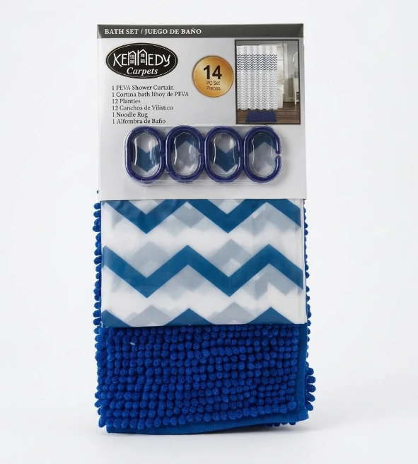 BathSet Kennedy Home Collection Dark Blue