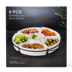 6-Piece Serving Set with Stand
