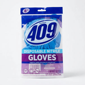 8-Pack Blue Disposable Nitrile Gloves