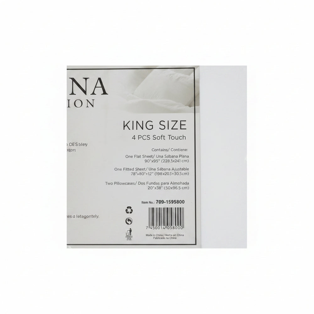 Toskana Collection King Size Sheet set 4pcs