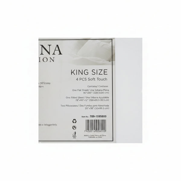 Toskana Collection King Size Sheet set 4pcs