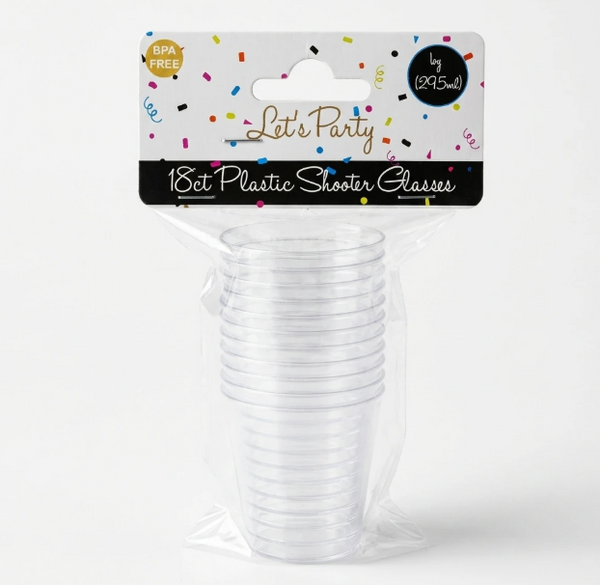 18ct Plastic Shot Glass