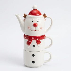 3 Tier Christmas Tea Mug Set
