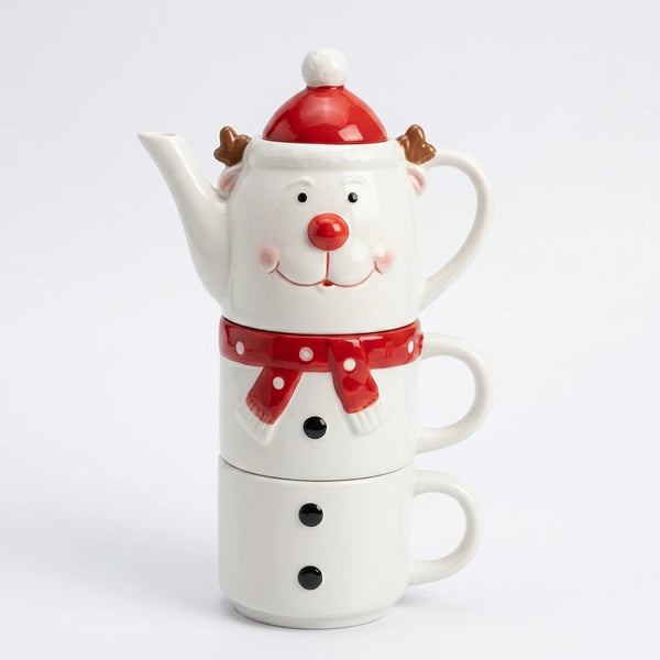3 Tier Christmas Tea Mug Set
