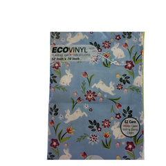 Eco Vinyl Flannel back Table Cloth (Blue)