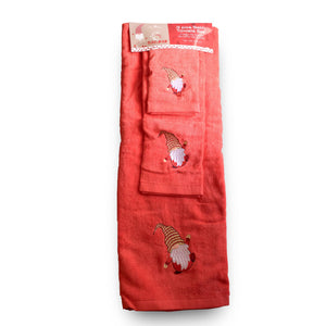 Christmas Bath Towel Set Mino Christmas 3 Pc