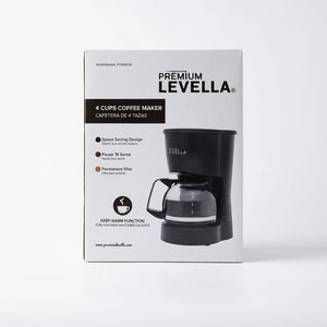 4 Cup Premium Levella Coffee Maker 9.75"
