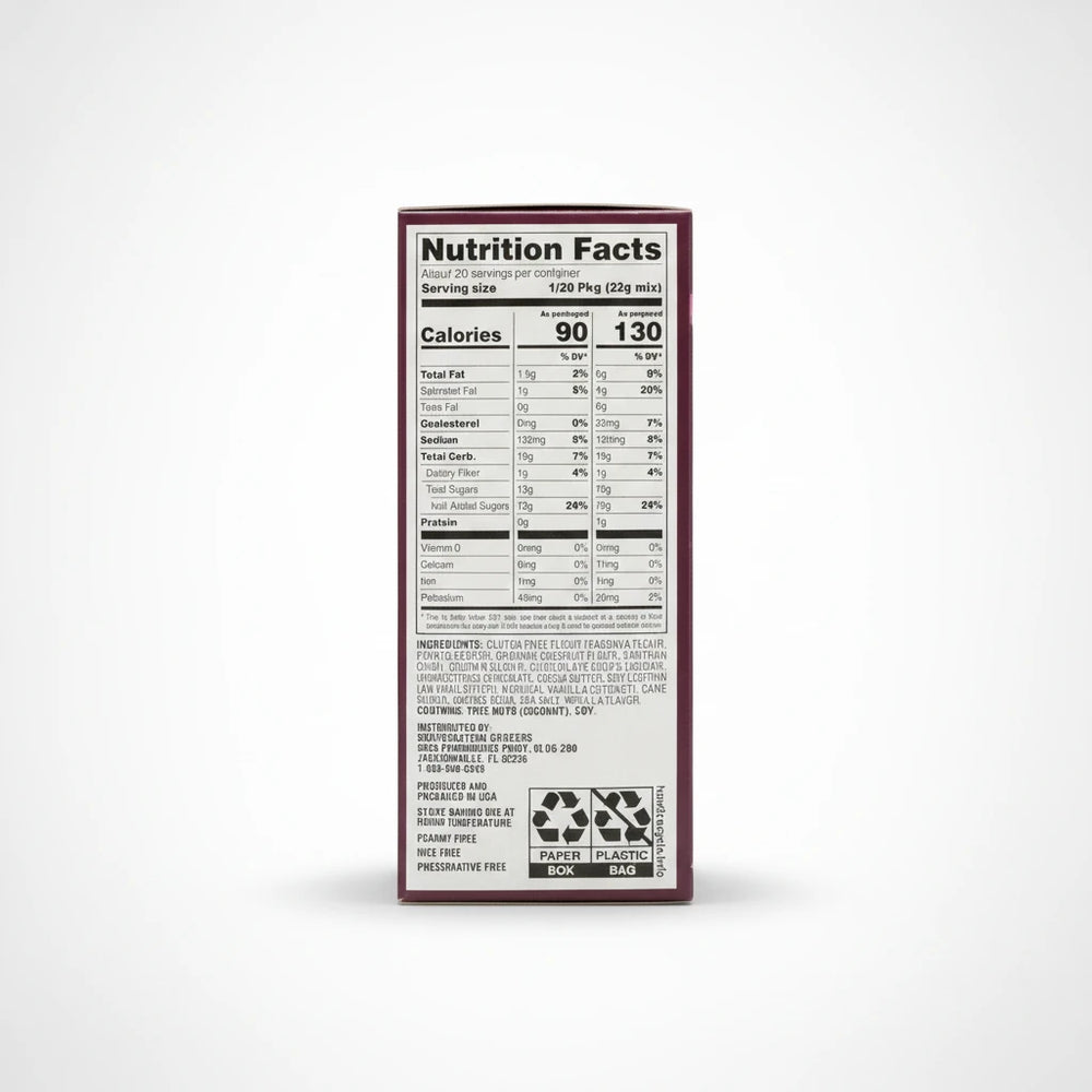 A high-resolution product photo of Know and Love Gluten Free Chocolate Chip Cookie Mix on a clean white to light gray studio background.