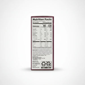 A high-resolution e-commerce product photo of the Know and Love Baking Mix - Gluten Free Chocolate Chip, showcasing its nutrition facts and ingredients on a clean white background.