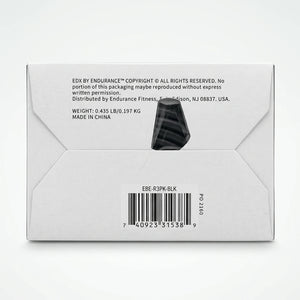 Enhanced Back of EDX Resistance Toning Set box displaying product weight and manufacturing details