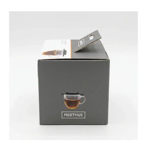 Enhanced Other side of Nerthus Tea Infuser box with tea cup illustration