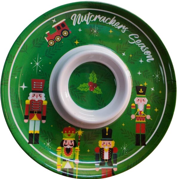 Christmas Chip and Dip Platter (Green)