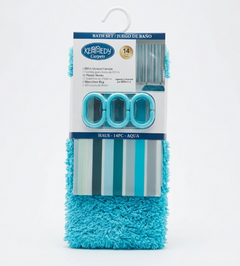 Bath Set Kennedy Carpets Cyan