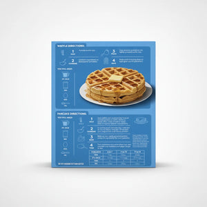 A high-resolution, photorealistic studio product photo of Food Club Pancake Mix - Buttermilk Flavor 2 lb, featuring crisp edges, realistic textures, and a soft contact shadow on a clean white background.