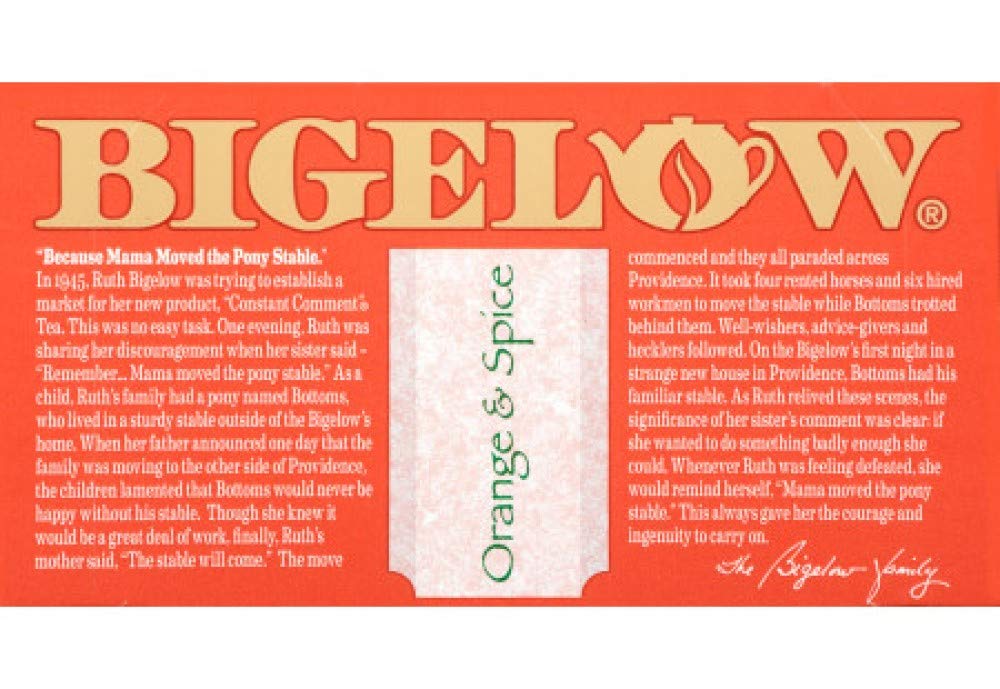 Bigelow Orange & Spice Herbal Tea