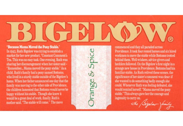 Bigelow Orange & Spice Herbal Tea