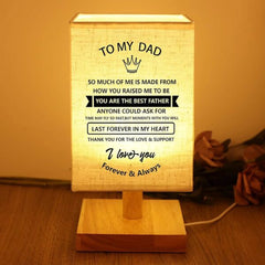 Father’s Day Fabric Lamp - To My Dad - 7.1” x 5.1” (Copy)