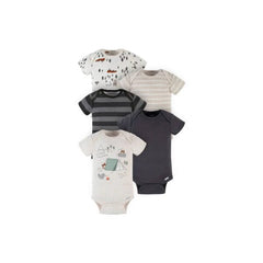 Gerber 5-Pack Baby Boys Camping Short Sleeve Onesies® Bodysuits 0-3M