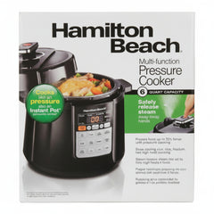 Hamilton Beach Multi-function Pressure Cooker 6Qt-Capacity