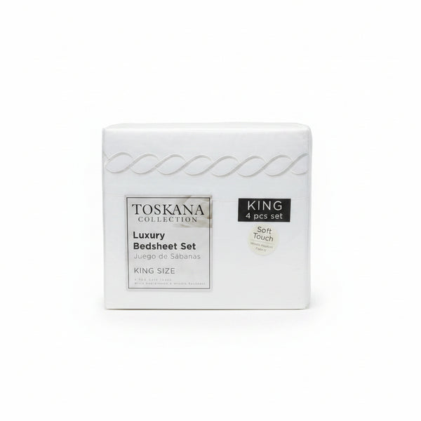 Toskana Collection King Size Sheet set 4pcs