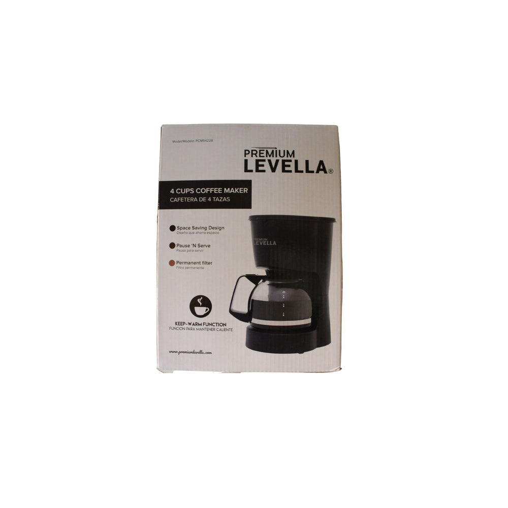 4 Cup Premium Levella Coffee Maker 9.75"