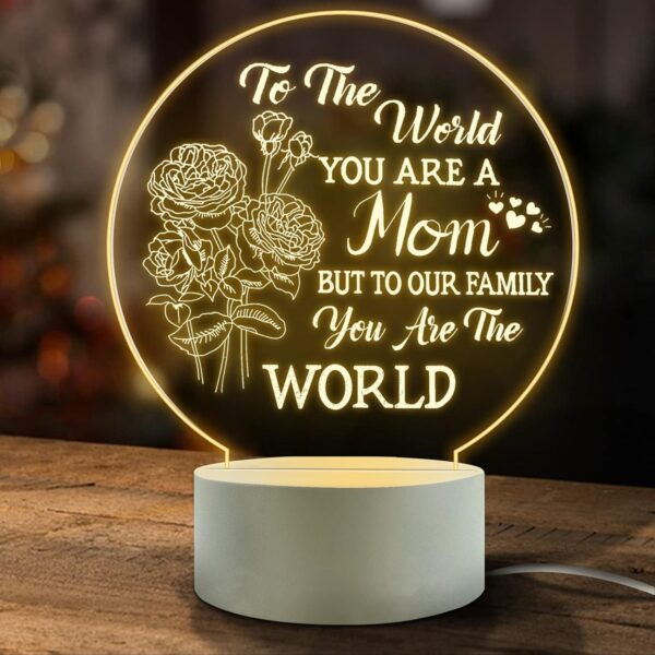 Mother’s Day Night Light (Circle Design)