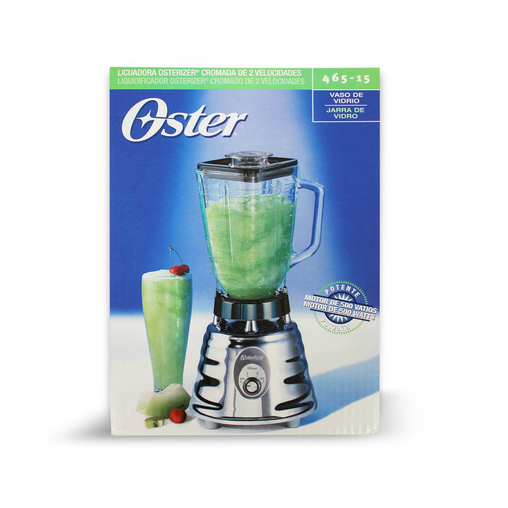 2-Speed Chrome Oster Blender w/Glass Jar