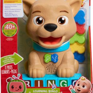 Just Play Cocomelon Count & Learn Bingo, 11-pieces, 40+ Learning Phrases, Early Learning and Education, Kids Toys for Ages 18 Month