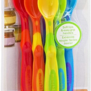 Munchkin 10062 Soft-Tip Infant Spoons 6 Count Assorted