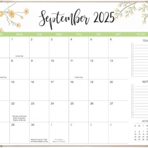 Desk Calendar 2026 with Desk Mat – 22" x 17" Large Desk Pad Calendar Runs From Sep 2025 to Dec 2026, Floral Design Desktop Calendar with To Do List, Personal Desk Calendar Planner for Home, Office