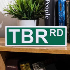 Library Street Sign, Bookshelf Library Sign, Book Nook decor, 3D Bookshelf Accessories, Book Lovers Gifts, Library Decor, Reading Nook, Gifts for Book Lovers Women or Men (TBR RD - 3" x 9"