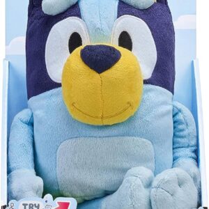 Bluey Talking Plush Toy, 13” Bluey Toys Plush Stuffed Animal, Singing Dog Toys for Kids with 9 Different Phrases, Musical Talk Back Toy Gift for Kids