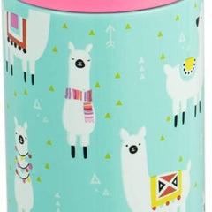Snug Insulated Kids Water Bottle with Straw & Spout – Double-Wall Stainless Steel, Leakproof, Easy-Flip Lid – For School, Travel, Toddlers & Big Kids - Llamas, 12oz