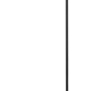 Modern Floor Lamp Simple Design with White Shade, Foot Pedal Switch, 60" Small Tall Lamps for Living Room Bedroom Office Dining Room Kitchen, Black Pole Lamp(Without Bulb)