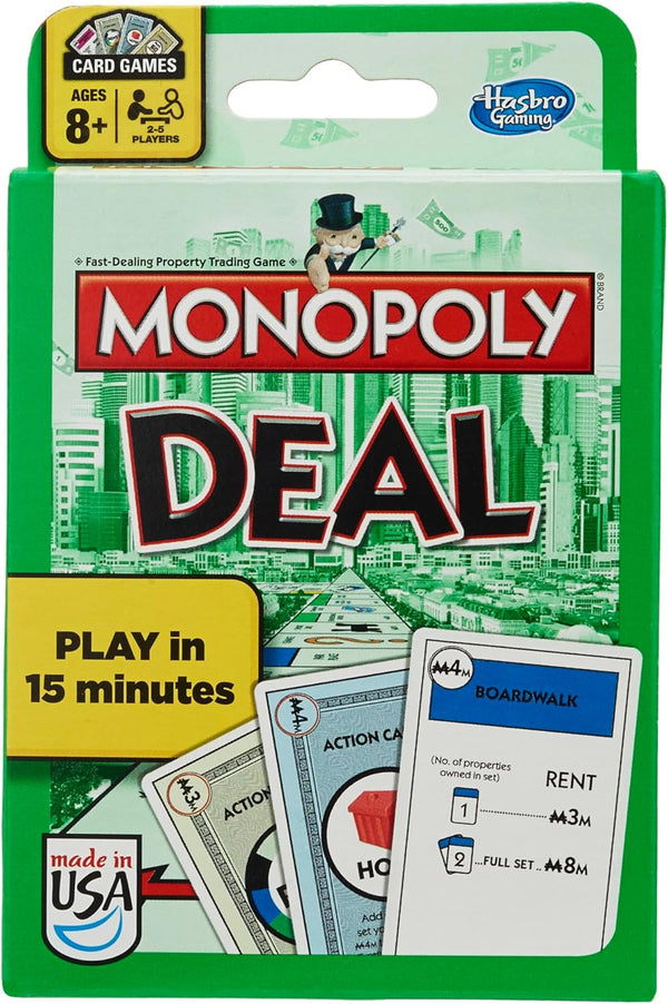 Monopoly Deal Quick - Playing Card Game for Families and Kids.
