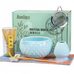 Mannilayco 7-Piece Matcha Whisk Bowl Set