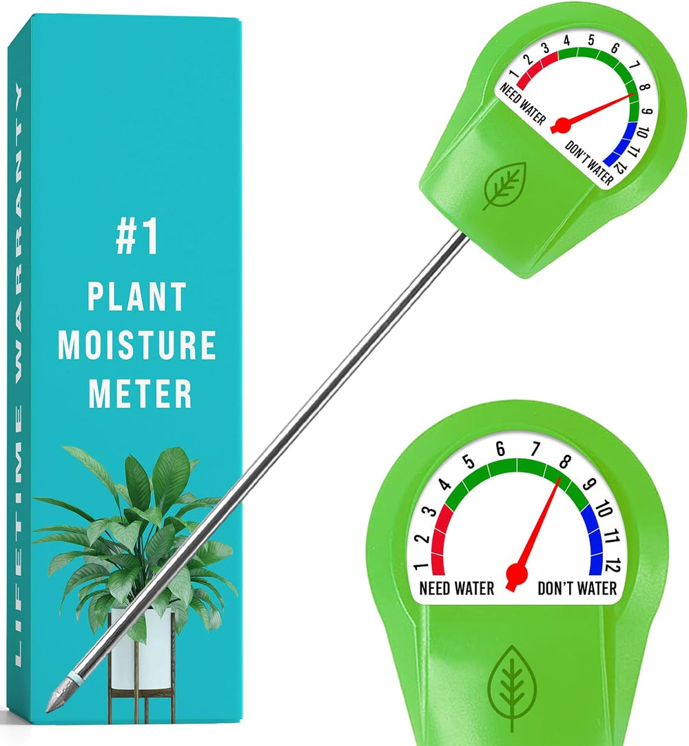 GROWIT Plant Moisture Meter - Accurately Tells You When to Water Your Plants - No Battery Needed