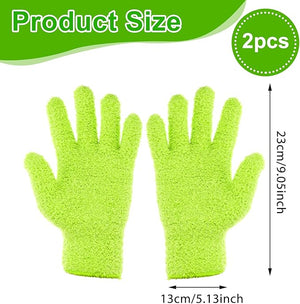 Microfiber Gloves for Plants, Microfiber Gloves For Plant Dusting, Leaf Cleaning Glove, Plant Leaf Cleaner and Shine for Houseplants, Reusable Indoor Plants Care Accessories, Washable Dusting Mitts