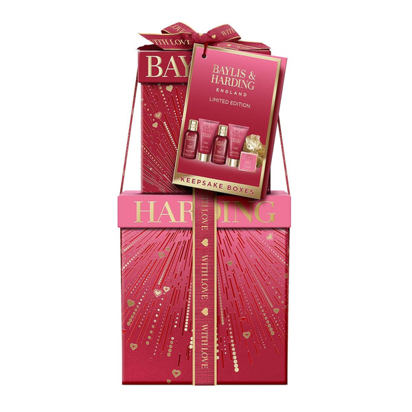 Baylis & Harding Midnight Cherry Luxury Pamper Present Gift Set - Vegan Friendly