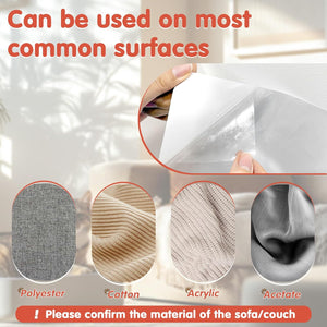Secopad 18 Pcs Large Cat Scratch Furniture Protector, Transparent Couch Protector from Cat Claws, Single-Sided Self Adhesive Anti Pet Deterrent Sofa Cover, 17in