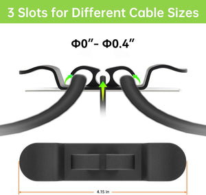 6PCS Cord Organizer for Appliances, Upgraded Kitchen Appliance Cord Wrap, Cord Holder Stick on Pressure Cooker, Coffee Maker, Air Fryer and Blender(3 Black + 3 White)