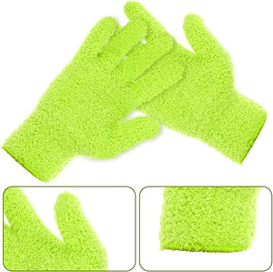 Microfiber Gloves for Plants, Microfiber Gloves For Plant Dusting, Leaf Cleaning Glove, Plant Leaf Cleaner and Shine for Houseplants, Reusable Indoor Plants Care Accessories, Washable Dusting Mitts