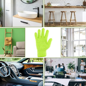 Microfiber Gloves for Plants, Microfiber Gloves For Plant Dusting, Leaf Cleaning Glove, Plant Leaf Cleaner and Shine for Houseplants, Reusable Indoor Plants Care Accessories, Washable Dusting Mitts