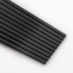Hiware 10 Pairs Fiberglass Chopsticks - Reusable Chopsticks Dishwasher Safe, 9 1/2 Inches - Gold