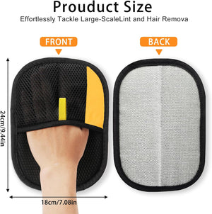 Boqibyon 2 Pack Pet Hair Removal Glove, 2025 Washable Reusable Electrostatic Gloves Pet Hair for Cat and Dog, with Electrostatic Tech, for Carpet, Couch, Furniture