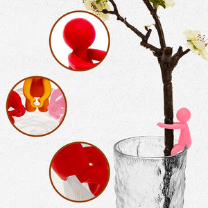 SINSETU 6 Pcs Plant Propagation Friends, Plant Propagation Buddy, Plant Cutting Holder for Shoots, Sprouts and Stems, Cute Plant Propagation Support Growth Tool for Indoor Garden